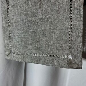 Extra Long Dark Grey Table‎ Runner Dark Grey Eyelet 8 feet 104 inches long